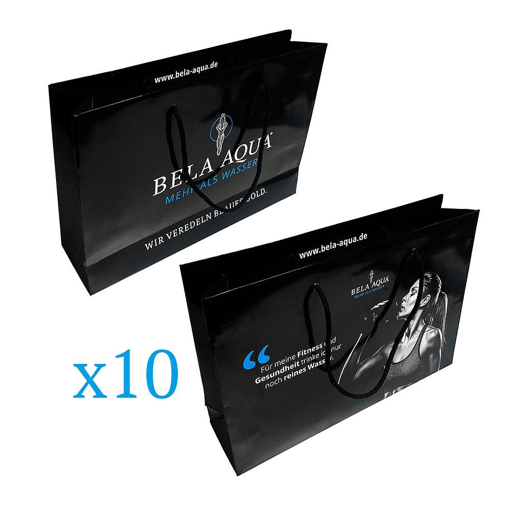 10 x Bela Aqua - Papiertragetasche