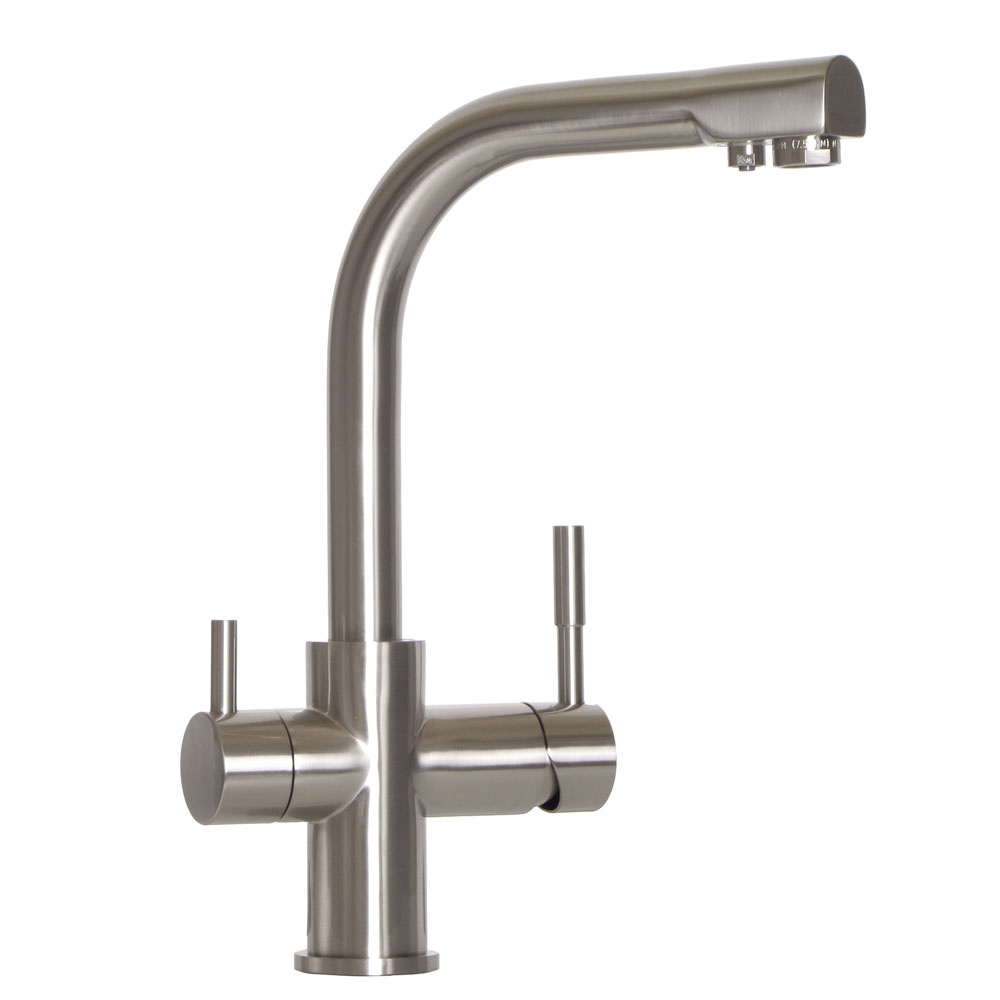 3-Wege-Wasserhahn MILANO Edelstahl