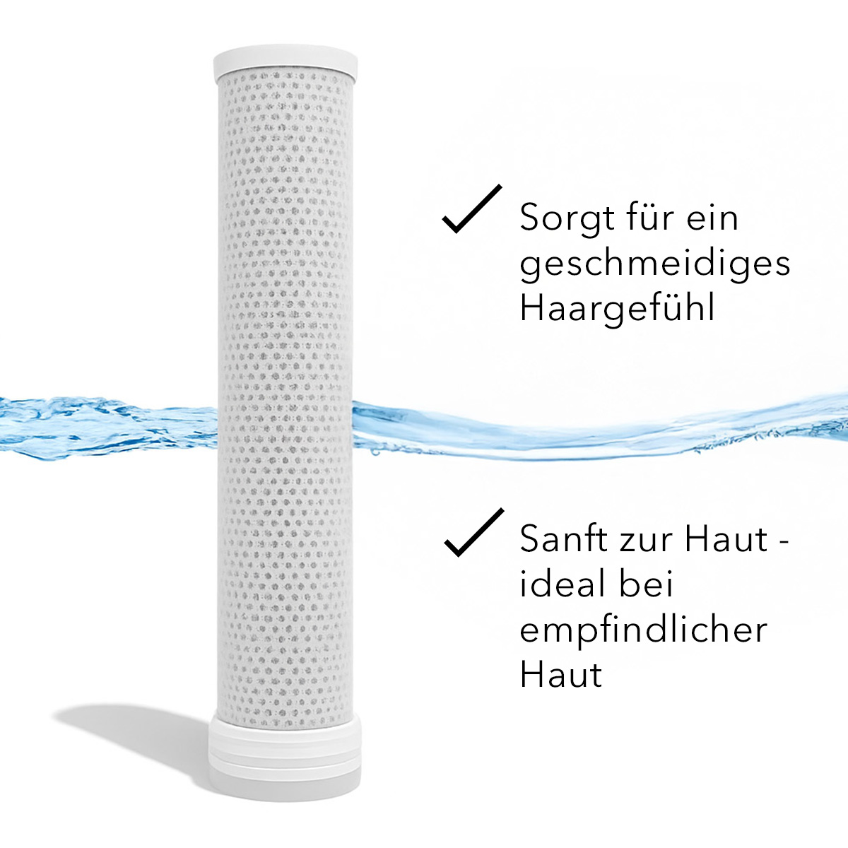 Premium 3in1 Filterduschkopf - Weiß