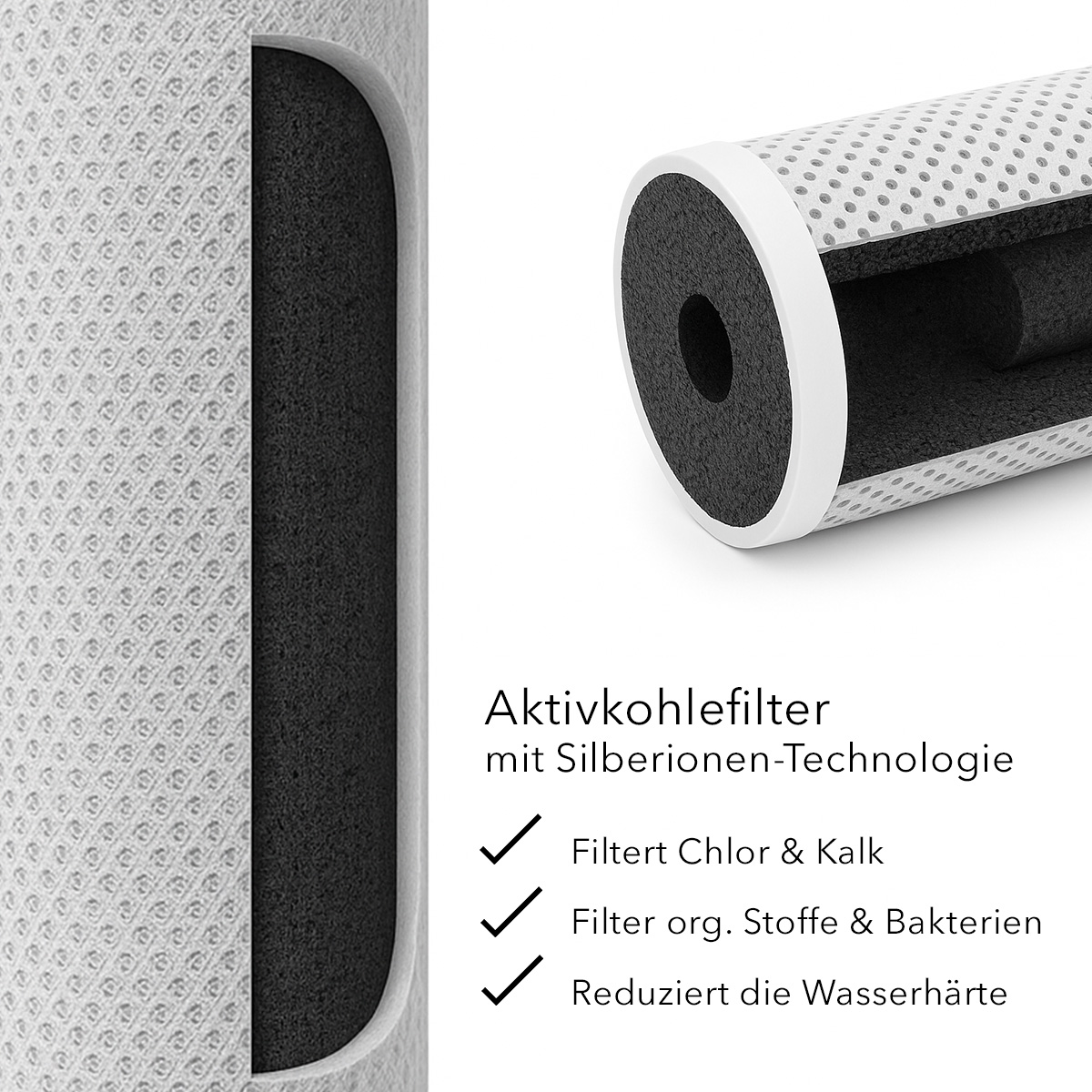 Premium Filterduschkopf - Duftvielfalt 3er-Set – Aktivkohle, Lemon & Lavendel Filter